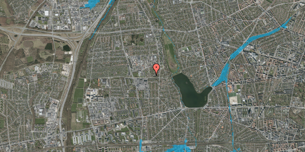 Oversvømmelsesrisiko fra vandløb på Birkmosevej 37, st. tv, 2610 Rødovre