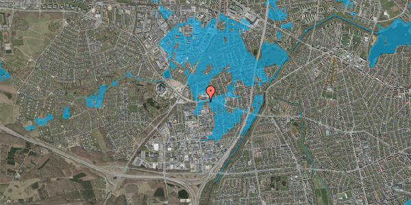 Oversvømmelsesrisiko fra vandløb på Brandstrupvej 71, 2610 Rødovre