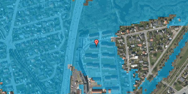 Oversvømmelsesrisiko fra vandløb på Brunevang 35, 2. th, 2610 Rødovre
