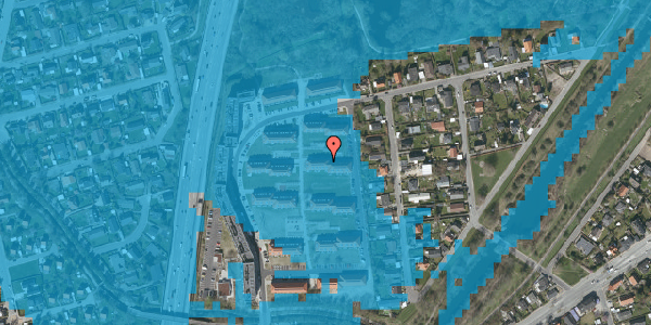 Oversvømmelsesrisiko fra vandløb på Brunevang 43, st. tv, 2610 Rødovre