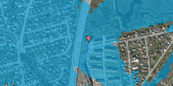 Oversvømmelsesrisiko fra vandløb på Brunevang 44, st. 2, 2610 Rødovre