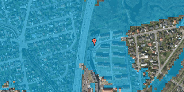 Oversvømmelsesrisiko fra vandløb på Brunevang 48, 1. th, 2610 Rødovre