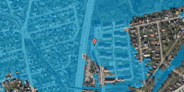 Oversvømmelsesrisiko fra vandløb på Brunevang 52, st. mf, 2610 Rødovre