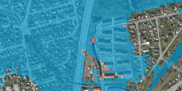 Oversvømmelsesrisiko fra vandløb på Brunevang 54, st. tv, 2610 Rødovre
