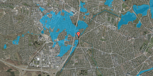 Oversvømmelsesrisiko fra vandløb på Brunevang 92, 1. 25, 2610 Rødovre
