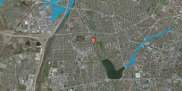 Oversvømmelsesrisiko fra vandløb på Grønlunds Alle 3A, 2610 Rødovre