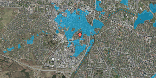Oversvømmelsesrisiko fra vandløb på Islevvangen 10, 2610 Rødovre