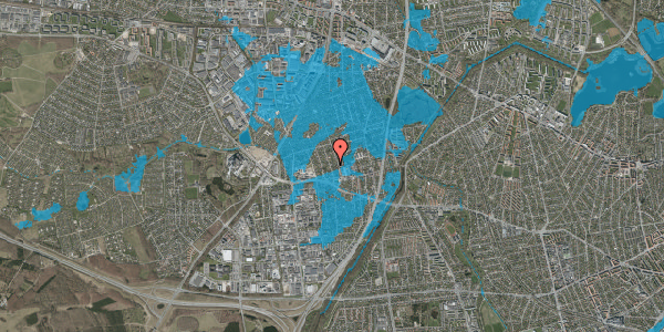Oversvømmelsesrisiko fra vandløb på Islevvangen 16, 2610 Rødovre