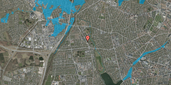 Oversvømmelsesrisiko fra vandløb på Juelsmindevej 20, 1. th, 2610 Rødovre