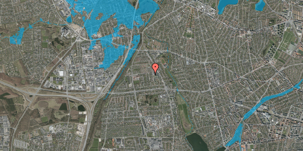 Oversvømmelsesrisiko fra vandløb på Juelsmindevej 189, 2610 Rødovre