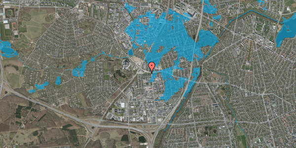 Oversvømmelsesrisiko fra vandløb på Krogsbækvej 42, 2610 Rødovre