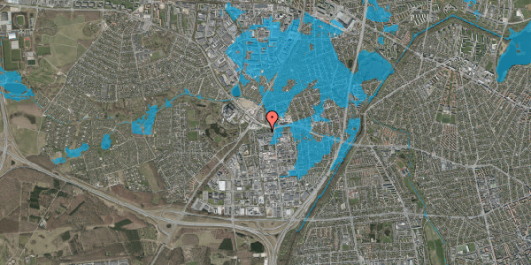Oversvømmelsesrisiko fra vandløb på Krogsbækvej 52, 2610 Rødovre