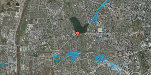 Oversvømmelsesrisiko fra vandløb på Padborgvej 37, 2610 Rødovre