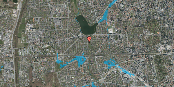 Oversvømmelsesrisiko fra vandløb på Pantervej 2, 2610 Rødovre
