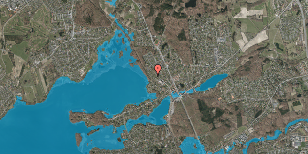 Oversvømmelsesrisiko fra vandløb på Birkebakken 12, 2840 Holte