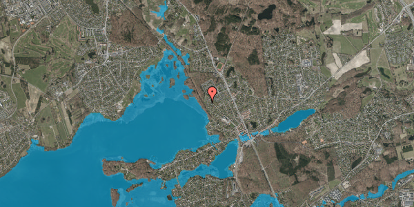 Oversvømmelsesrisiko fra vandløb på Birkebakken 33, 2840 Holte