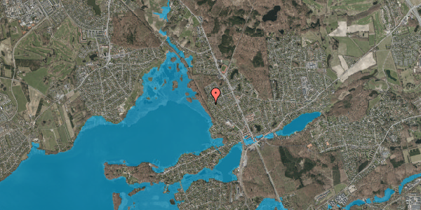 Oversvømmelsesrisiko fra vandløb på Birkebakken 35, 2840 Holte