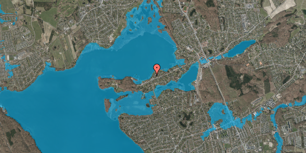 Oversvømmelsesrisiko fra vandløb på Dronninggårds Alle 94B, 2840 Holte