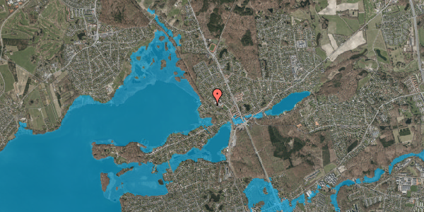 Oversvømmelsesrisiko fra vandløb på Elledamsvej 1, 2840 Holte