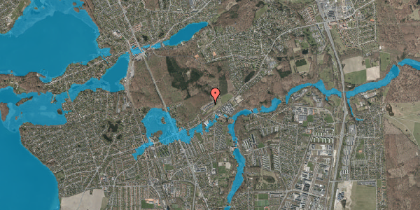 Oversvømmelsesrisiko fra vandløb på Geelskovparken 30, 1. mf, 2830 Virum