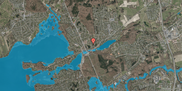 Oversvømmelsesrisiko fra vandløb på Morlenesvej 25, 2840 Holte
