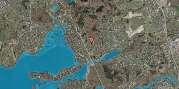 Oversvømmelsesrisiko fra vandløb på Rudersdalsvej 18A, 2840 Holte