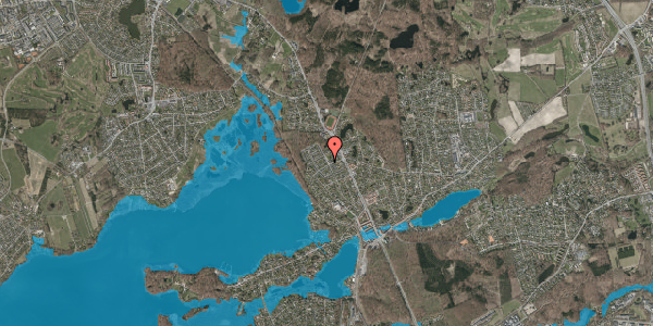 Oversvømmelsesrisiko fra vandløb på Solbakken 61, 2840 Holte