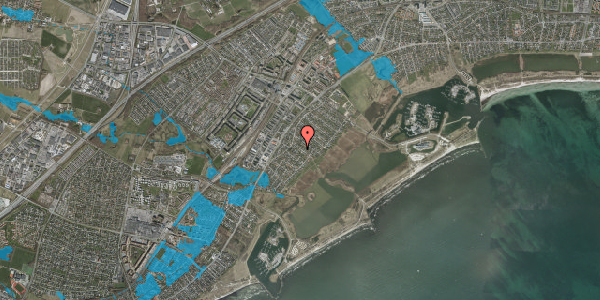 Oversvømmelsesrisiko fra vandløb på Lille Strandvej 12, 2635 Ishøj