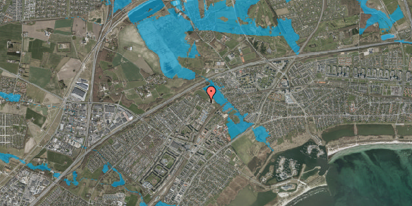Oversvømmelsesrisiko fra vandløb på Tranedalen 7, 2635 Ishøj