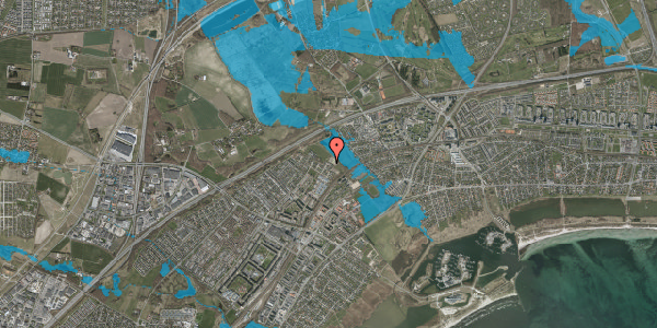Oversvømmelsesrisiko fra vandløb på Tranedalen 15, 2635 Ishøj
