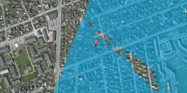 Oversvømmelsesrisiko fra vandløb på Hf. Kongevang 53, 2770 Kastrup