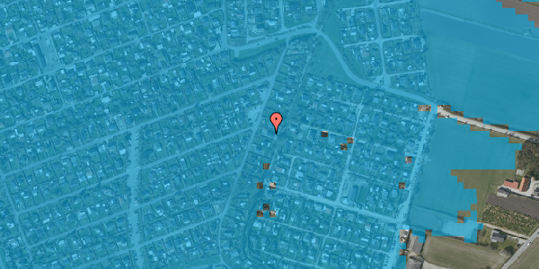 Oversvømmelsesrisiko fra vandløb på Hf. Nordre Vang 82, 2770 Kastrup