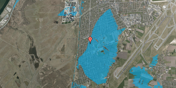 Oversvømmelsesrisiko fra vandløb på Kongelundsvej 398, 2770 Kastrup