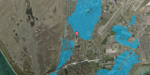 Oversvømmelsesrisiko fra vandløb på Kongelundsvej 528, 2791 Dragør