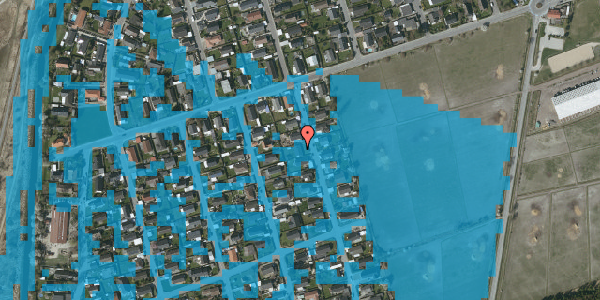 Oversvømmelsesrisiko fra vandløb på Mortel Alle 8, 2791 Dragør