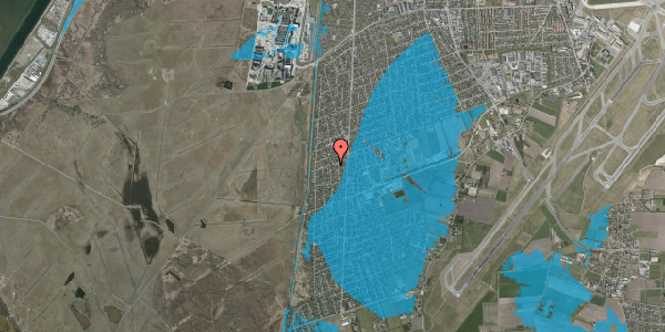 Oversvømmelsesrisiko fra vandløb på Nubiensvej 11, 2770 Kastrup