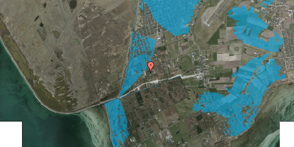 Oversvømmelsesrisiko fra vandløb på Westland Alle 7, 2791 Dragør