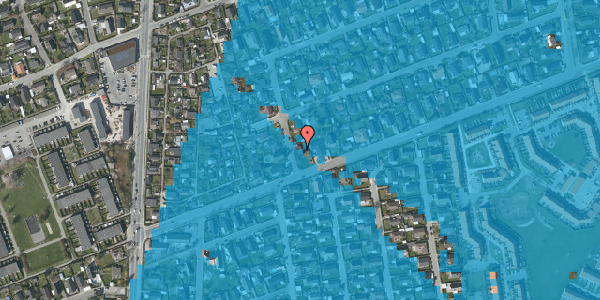 Oversvømmelsesrisiko fra vandløb på Vorgodvej 35, 2770 Kastrup