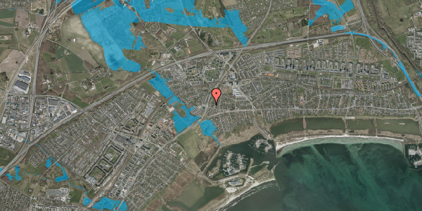 Oversvømmelsesrisiko fra vandløb på Frydendalsvej 4, 2665 Vallensbæk Strand