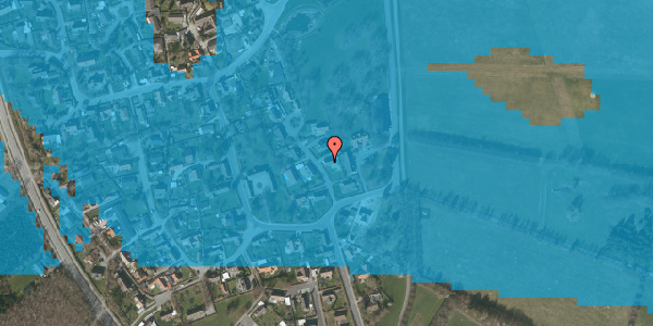 Oversvømmelsesrisiko fra vandløb på Gartnerbakken 4, 2625 Vallensbæk
