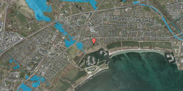 Oversvømmelsesrisiko fra vandløb på Havbovej 27, 2665 Vallensbæk Strand