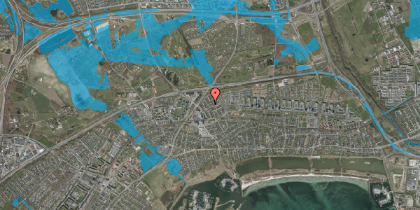 Oversvømmelsesrisiko fra vandløb på Kløverbo 49, 2665 Vallensbæk Strand
