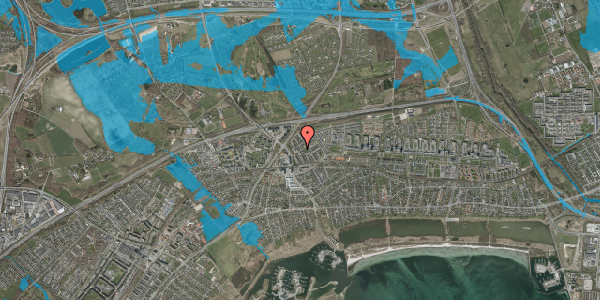 Oversvømmelsesrisiko fra vandløb på Kløverbo 52, 2665 Vallensbæk Strand