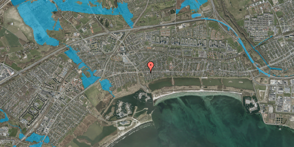 Oversvømmelsesrisiko fra vandløb på Lyngvej 1, st. 4, 2665 Vallensbæk Strand