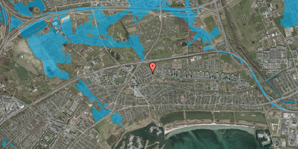 Oversvømmelsesrisiko fra vandløb på Mejsebo 9, 2665 Vallensbæk Strand