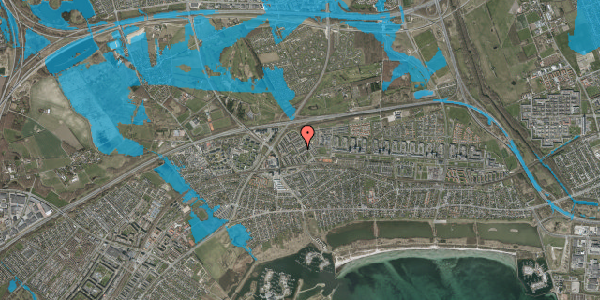 Oversvømmelsesrisiko fra vandløb på Mejsebo 29, 2665 Vallensbæk Strand