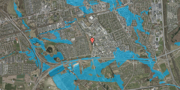 Oversvømmelsesrisiko fra vandløb på Nordmarksvænge 23, 2625 Vallensbæk