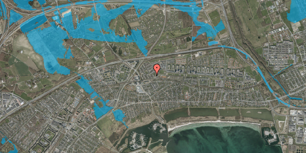 Oversvømmelsesrisiko fra vandløb på Sneglebo 7, 2665 Vallensbæk Strand