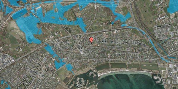 Oversvømmelsesrisiko fra vandløb på Sneglebo 11, 2665 Vallensbæk Strand