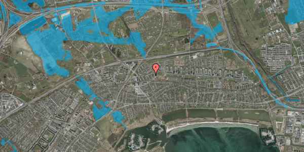 Oversvømmelsesrisiko fra vandløb på Sneglebo 12, 2665 Vallensbæk Strand